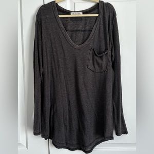 Free People Long Sleeve Tee- XL